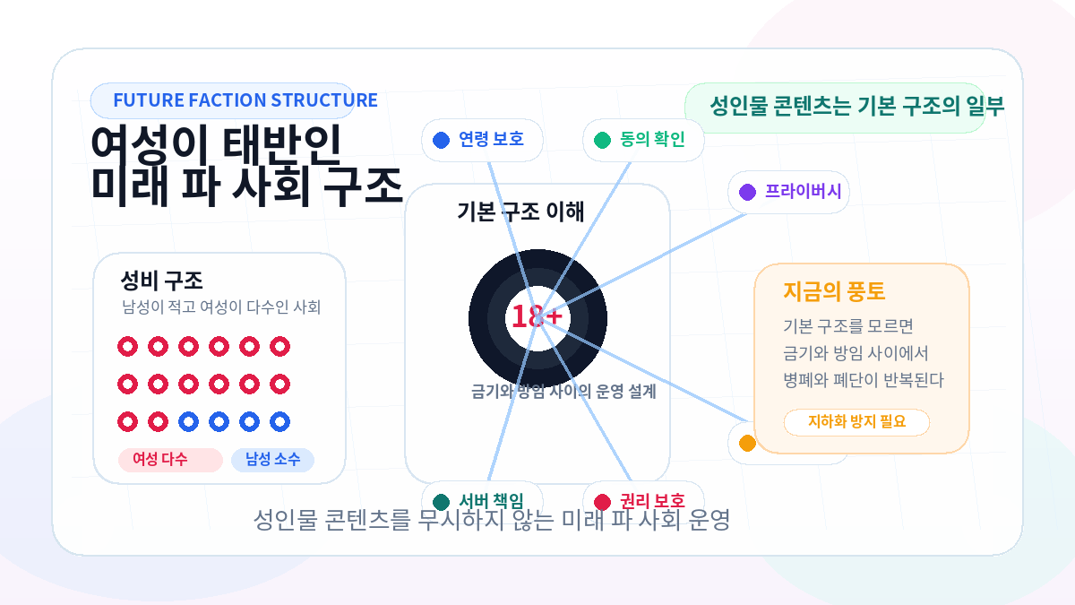 남성이 적고 여성이 태반인 미래 파 사회에서 성인물 콘텐츠를 무시할 수 없는 이유